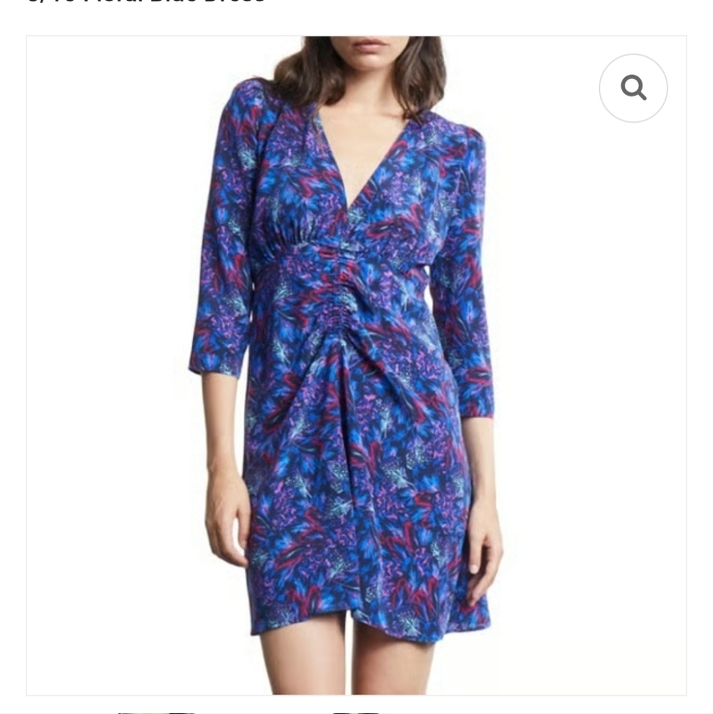 The Kooples Silk  Wrap neck dress